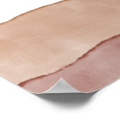 Aquarelle Boho Abstraite | Poster de bienvenue mar (Coin)