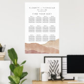 Aquarelle Boho Abstraite | Poster du tableau de bo (Bureau à domicile)