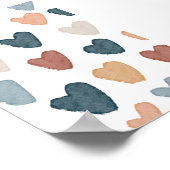 Aquarelle Boho arc-en-ciel affiche (Coin)