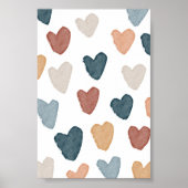 Aquarelle Boho arc-en-ciel affiche (Devant)
