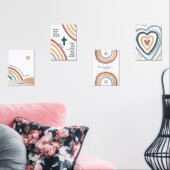 Aquarelle boho Christian kids jeu de verset (Salon)