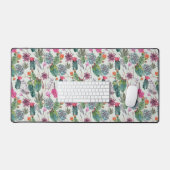 Aquarelle Boho exotique Cactus et Motif succulent (Clavier et souris)
