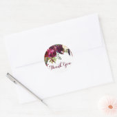 Aquarelle Boho Floral Automne Sticker Merci (Enveloppe)
