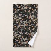 Aquarelle Boho Florale (Serviette à main)