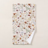 Aquarelle Boho motif floral (Serviette à main)