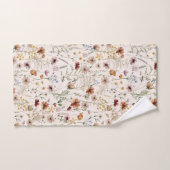 Aquarelle Boho motif floral (Serviette à main)