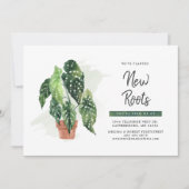 Aquarelle Boho Moving Faire-part (Devant)