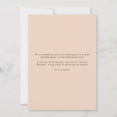 Aquarelle Boho Photo Merci de graduation (Dos)