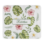 Aquarelle botanique avec planche à découper (Devant)