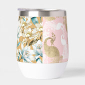 Aquarelle botanique bleu blanc lily floral (Droite)