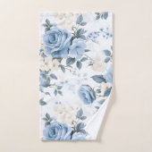 Aquarelle botanique Bleu Bleu Bébé (Serviette à main)