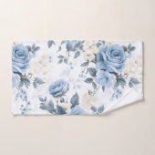 Aquarelle botanique Bleu Bleu Bébé (Serviette à main)