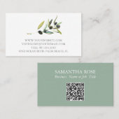 Aquarelle botanique carte de visite (Devant / Derrière)