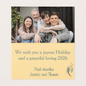 Aquarelle botanique Eucalyptus Peace Love Card (Inside Unfolded)