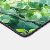 Aquarelle botanique Fleurs blanches Feuilles verte (Coin)