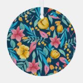 Aquarelle botanique : fleurs, ornement feuille. (Verso)