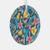 Aquarelle botanique : fleurs, ornement feuille. (Avant droite)