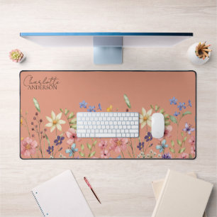 Aquarelle botanique Fleurs sauvages  Abricot