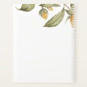 Aquarelle Botanique Floral Planner & Organisateur (Dos)