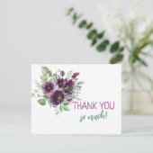 Aquarelle botanique I Carte de remerciements (Debout devant)