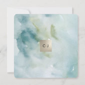 Aquarelle botanique Invitations de mariage personn (Dos)