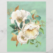 Aquarelle Botanique Papier bleu Eucalyptus (Dos)