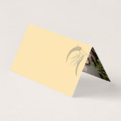 Aquarelle botanique Peace Love Christmas Card (Back)