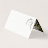 Aquarelle botanique Peace Love Christmas Card (Back)