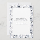 Aquarelle Botanique Photo Joyeux Noël Carte (Dos)