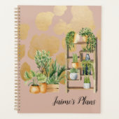 Aquarelle botanique Plantes Nom de script Blush (Devant)