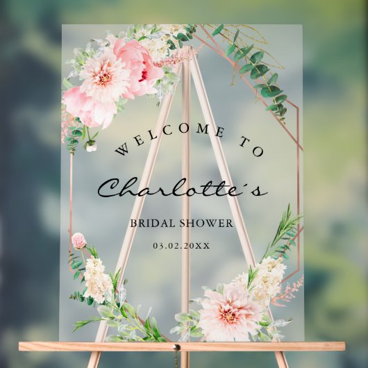 Aquarelle Botanique Printemps Géométrique Mariée  (Neutre)