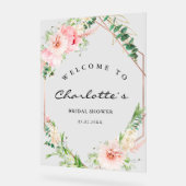 Aquarelle Botanique Printemps Géométrique Mariée  (Angle)