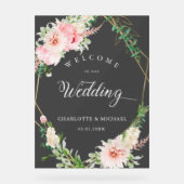 Aquarelle Botanique Ressort Mariage géométrique (Recto)