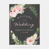 Aquarelle Botanique Ressort Mariage géométrique (Recto)