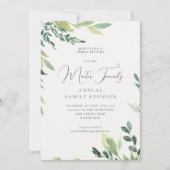 Aquarelle Botanique Réunion de famille Invitation (Devant)