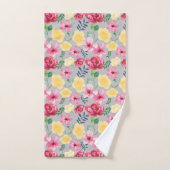 Aquarelle botanique serviette Fleurs (Serviette à main)