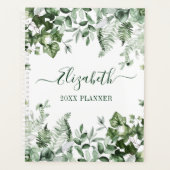 Aquarelle Botanique Verdure Ivy Sage Ferns (Devant)