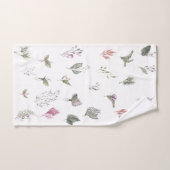Aquarelle botanique vibrante (Serviette à main)