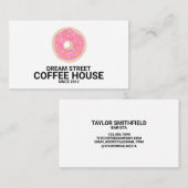 Aquarelle Boulangerie Donut Carte de visite tendan (Devant / Derrière)