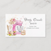 Aquarelle Boulangerie Gâteau + Carte de visite bou (Devant)