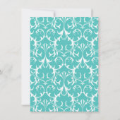 Aquarelle Bouquet floral Invitation à thé pour l'a (Dos)