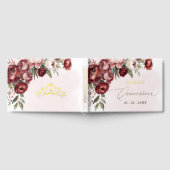 Aquarelle Bourgogne Blush Floral Quinceañera (Complet)
