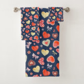 Aquarelle Bows et Coeurs (En situation)