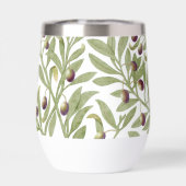 Aquarelle Branche de Laurier Vert Sage Botanique (Arrière)