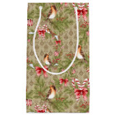 Aquarelle Branches de pin de Noël Holly Sac de pet (Devant)