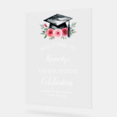 Aquarelle Bright & Bold Rose Florals Graduation (Angle)