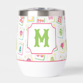 Aquarelle brillante Mahjong Titres Monogramme (Avant)