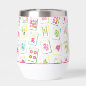 Aquarelle brillante Mahjong Titres Monogramme (Arrière)