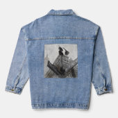 Aquarelle Broadway Denim Jacket - NYC Theatre Art (Verso)