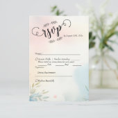 Aquarelle Brochures & Script : RSVP minimaliste (Debout devant)
